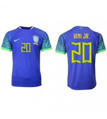 Brazil Vinicius Junior #20 Replica Away Stadium Shirt World Cup 2022 Short Sleeve